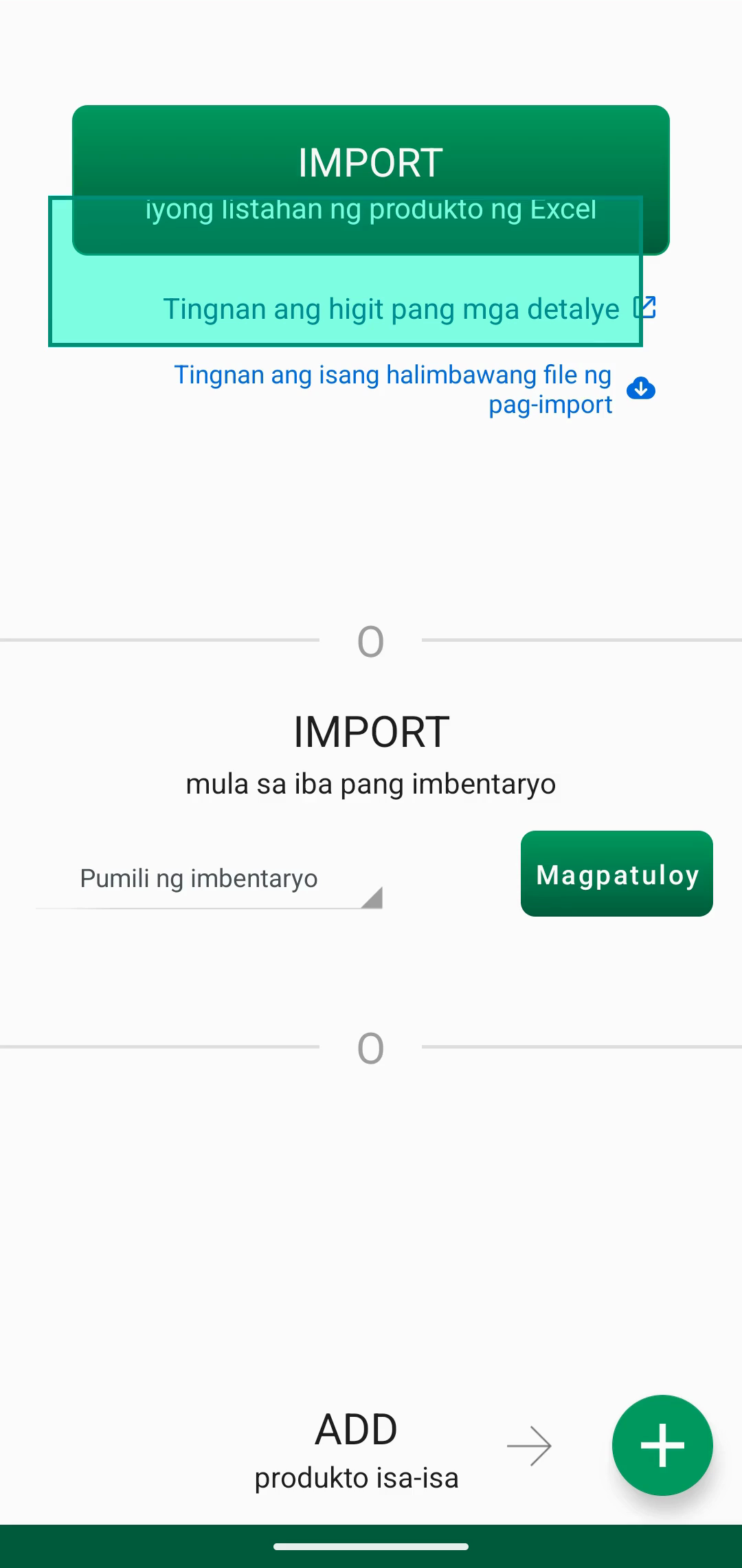 Match fields screen na may file columns na naka-map sa app fields