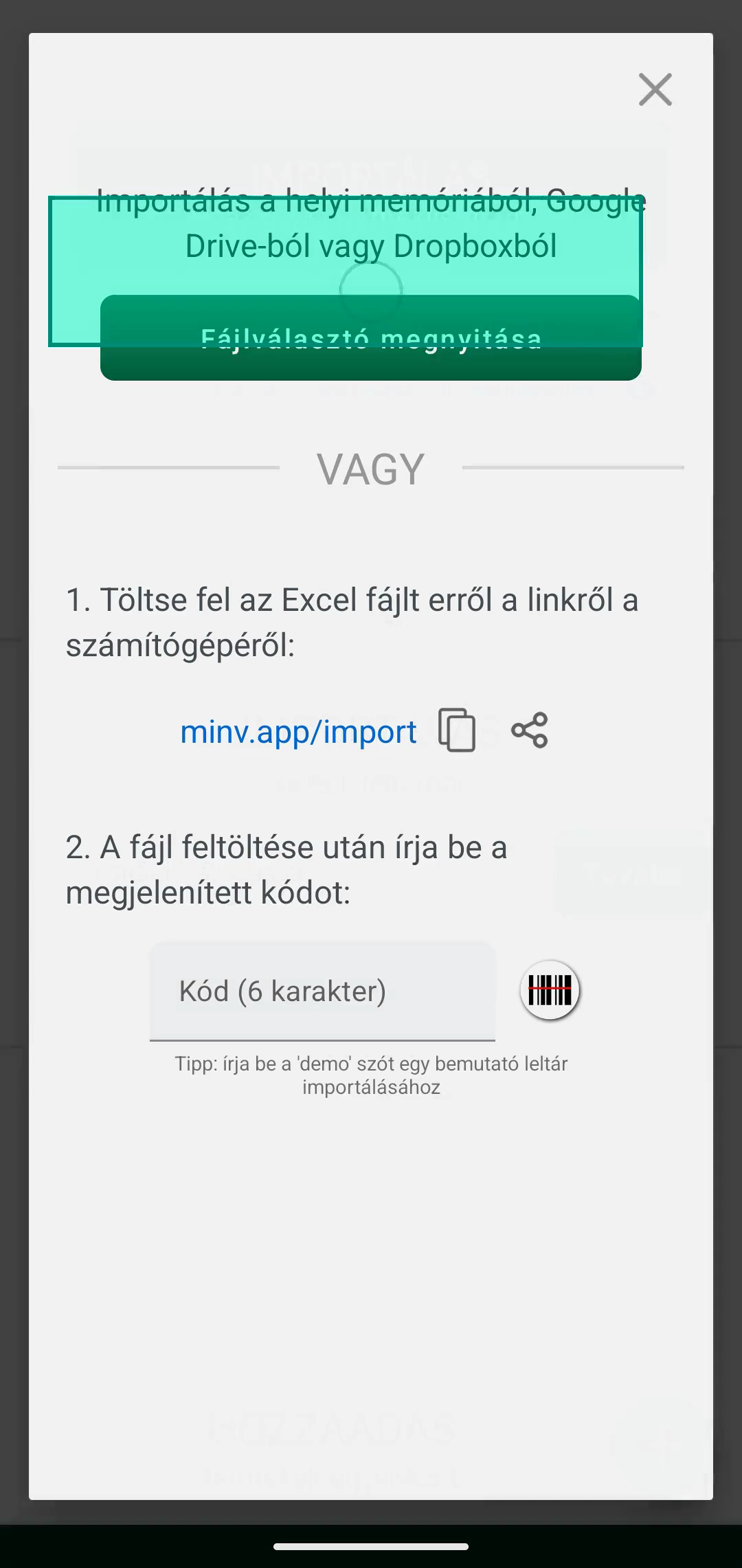 Mezők párosítása képernyő, ahol a fájl oszlopai alkalmazásmezőkhöz vannak rendelve