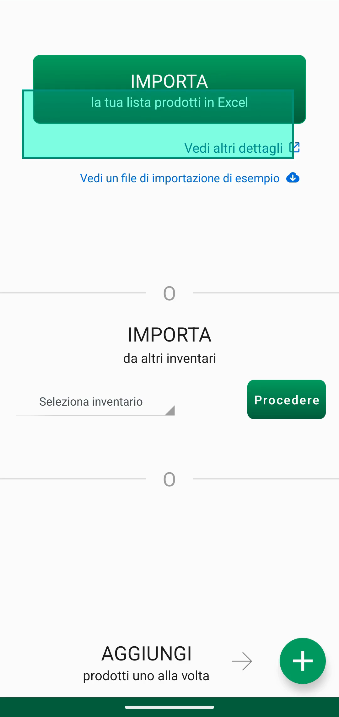 Schermata Abbina campi con colonne associate ai campi dell’app